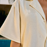 Terry Towel, Buttoned Shirt