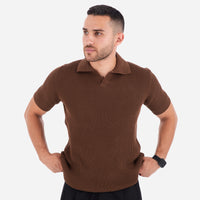 Textured RibKNIT Polo