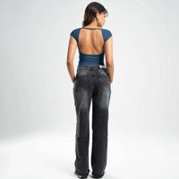 Quarter Sleeve, Backless & Scooped