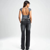 Quarter Sleeve, Backless & Scooped