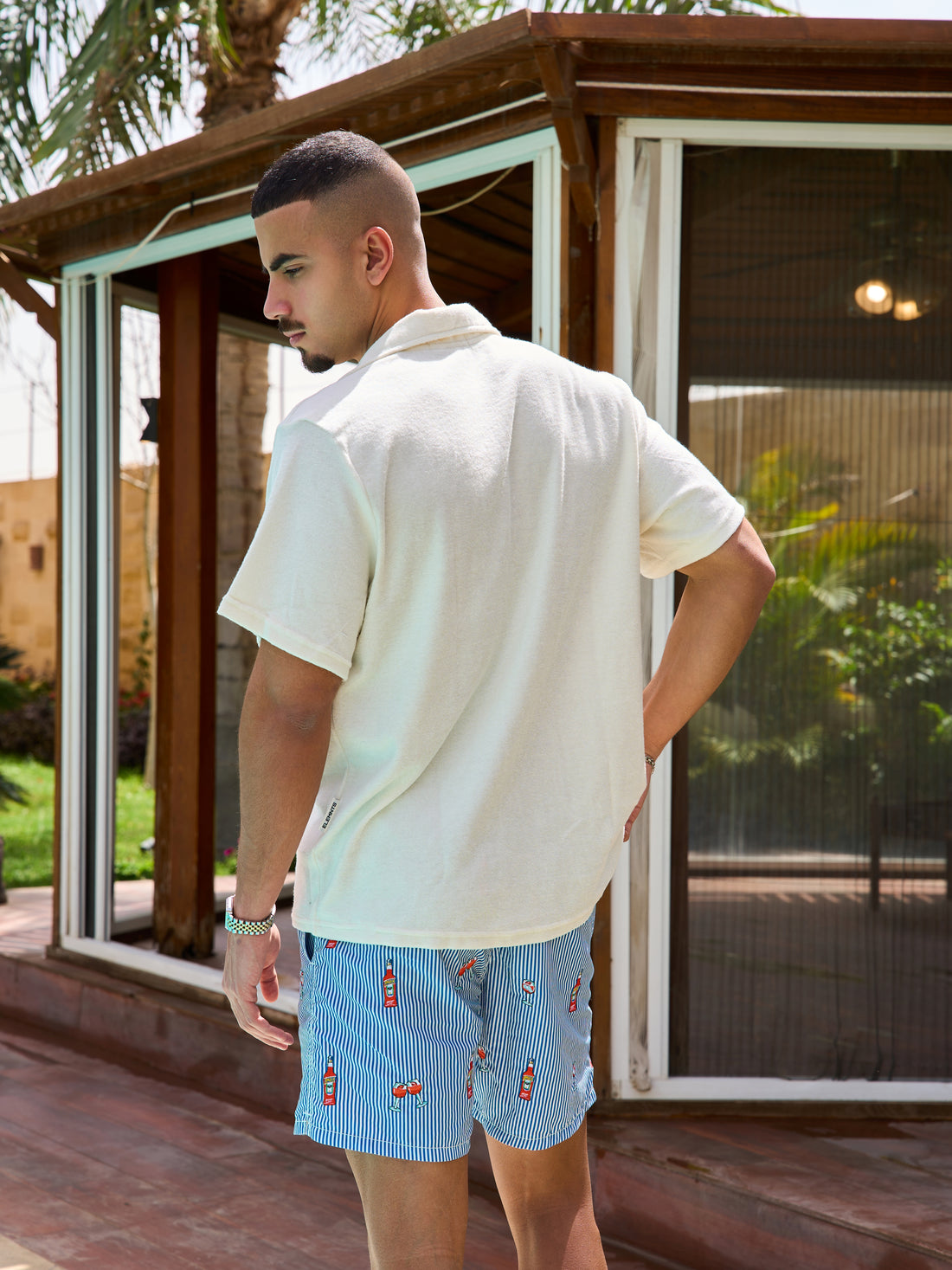 Terry Towel, Buttoned Shirt