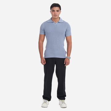 Textured RibKNIT Polo