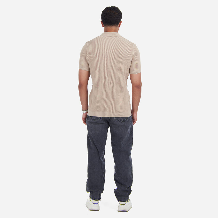 Textured RibKNIT Polo