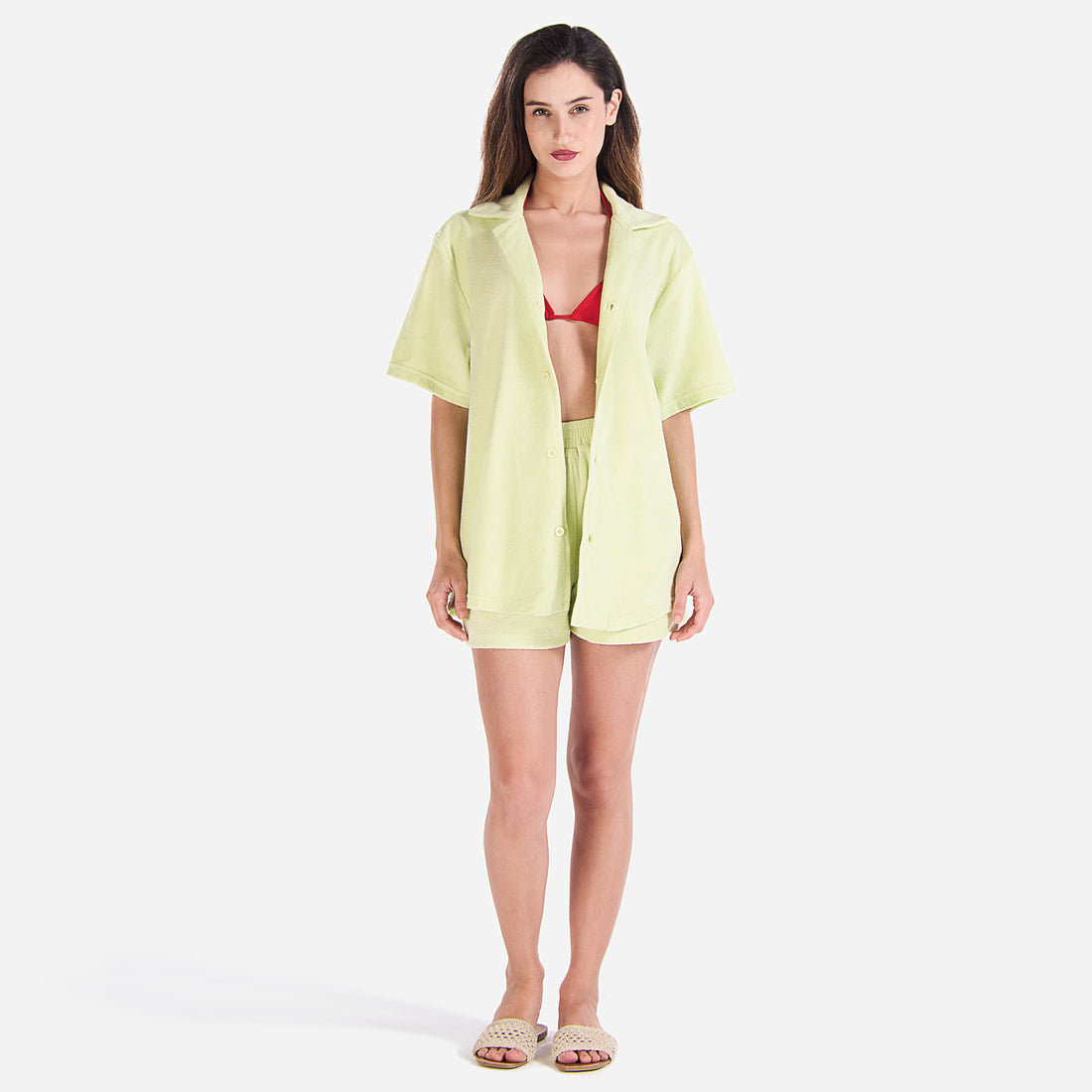 Terry Towel, Buttoned Shirt