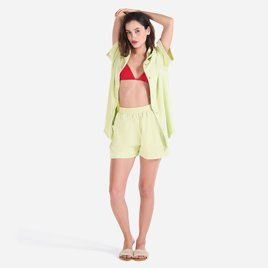 Terry Towel, Buttoned Shirt