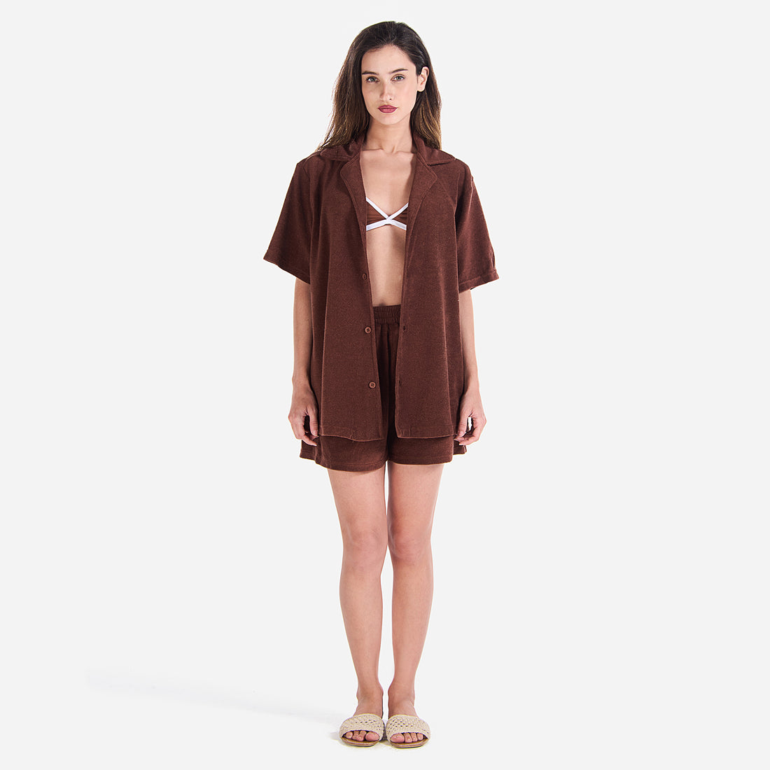 Terry Towel, Buttoned Shirt