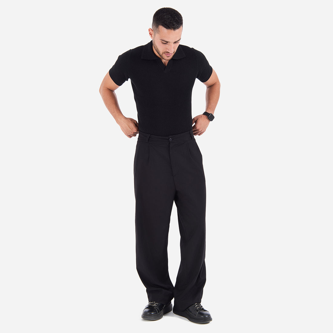 Textured RibKNIT Polo