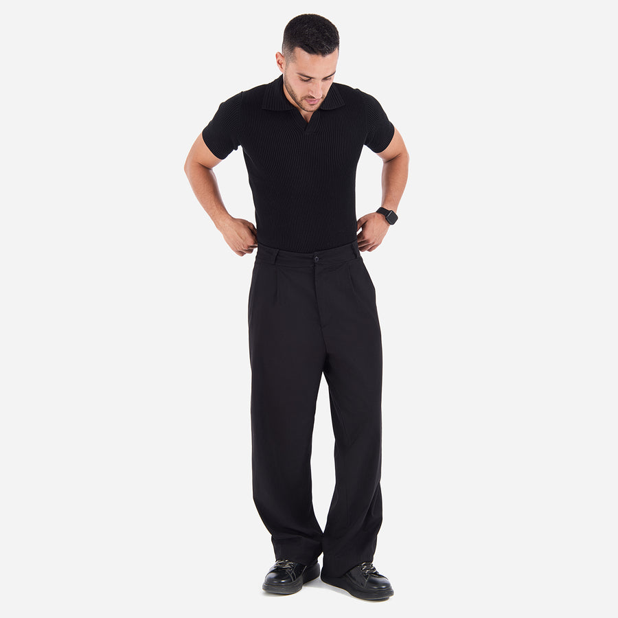 Textured RibKNIT Polo