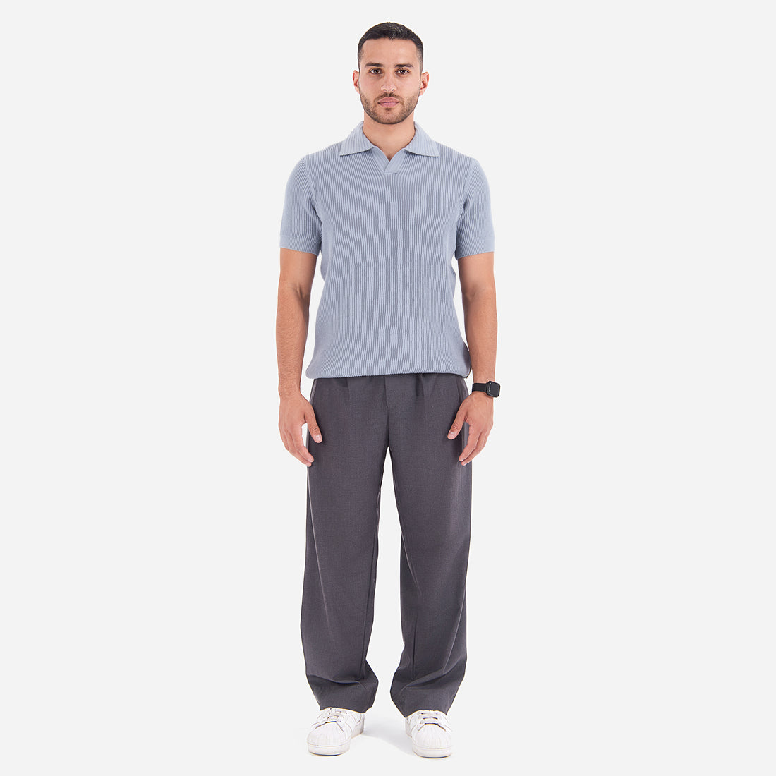 Textured RibKNIT Polo