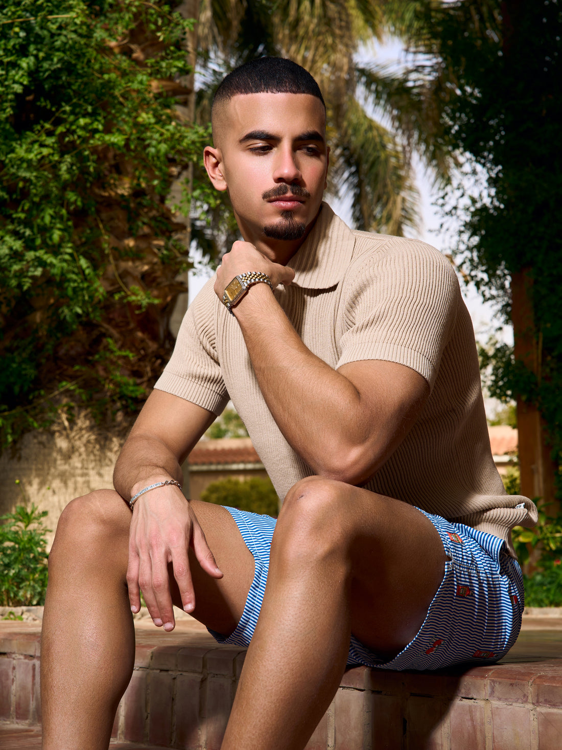 Textured RibKNIT Polo