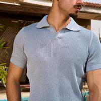 Textured RibKNIT Polo