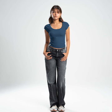 Quarter Sleeve, Backless & Scooped