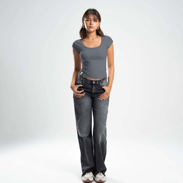 Quarter Sleeve, Backless & Scooped