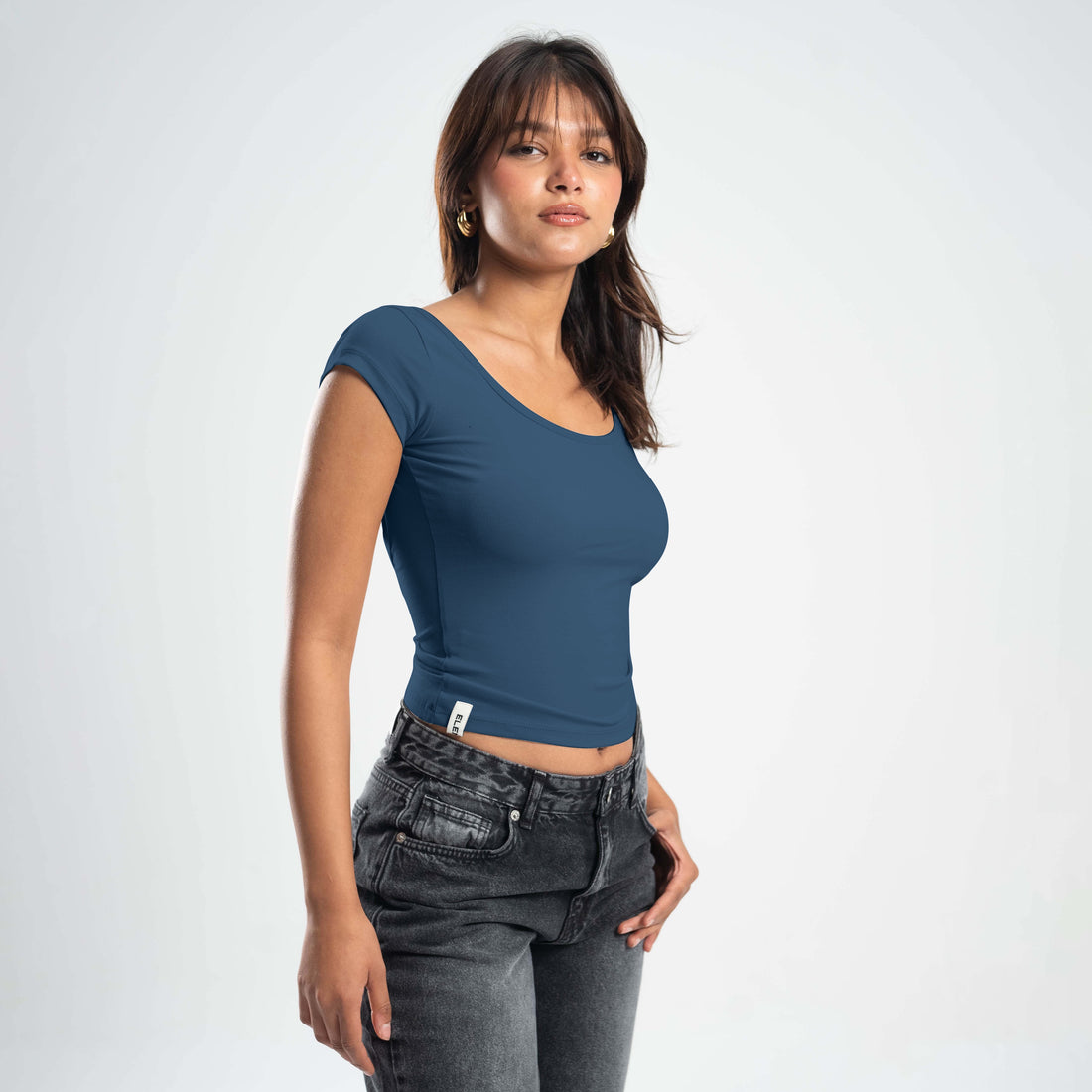 Quarter Sleeve, Backless & Scooped