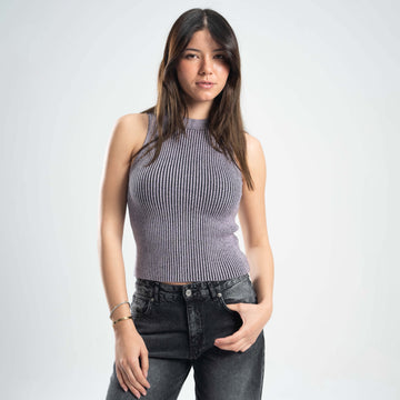 TwoToneKNIT Tank